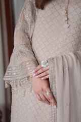 DUNE GRACE-4PC CHIFFON EMBROIDERED SUIT
