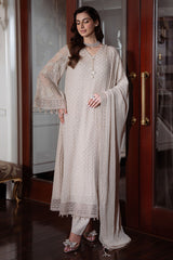 DUNE GRACE-4PC CHIFFON EMBROIDERED SUIT