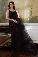 ONYX DREAM-4PC ORGANZA EMBROIDERED SUIT