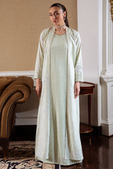 SOFT MELLOW-4PC CHIFFON EMBROIDERED SUIT