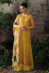 SYLVIAN AURA-4PC ORGANZA EMBROIDERED SUIT