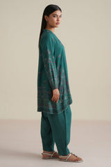 LUNAR FLORE -2PC LINEN PRINTED SUIT