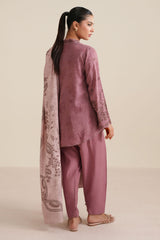 SOFT PETAL -3PC LINEN PRINTED SUIT