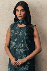 EMERALD TEAL-3PC (SHIRT, TROUSER & DUPATTA)