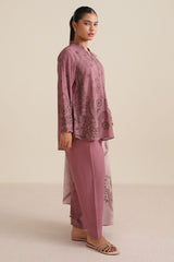 SOFT PETAL -3PC LINEN PRINTED SUIT