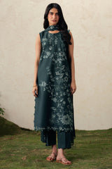 EMERALD TEAL-3PC (SHIRT, TROUSER & DUPATTA)