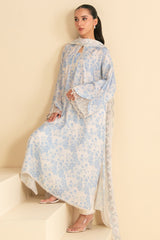 FROSTED FLORA-2PC (SHIRT & DUPATTA)