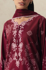 VELVET WHISPER-3PC PRINTED SUIT