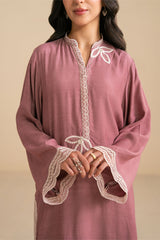 DEEP BLUSH-3PC (SHIRT, TROUSER & DUPATTA)