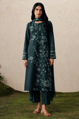 EMERALD TEAL-3PC (SHIRT, TROUSER & DUPATTA)