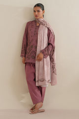 SOFT PETAL -3PC LINEN PRINTED SUIT