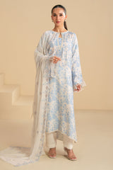 FROSTED FLORA-2PC (SHIRT & DUPATTA)