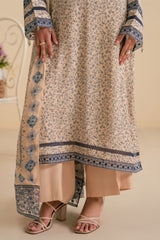 SOFT PETUNIA-3PC (SHIRT, TROUSER & DUPATTA)