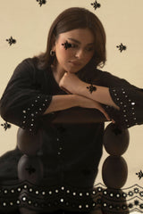 CHARCOAL BLACK-2PC (SHIRT & DUPATTA)