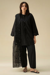 CHARCOAL BLACK-2PC (SHIRT & DUPATTA)