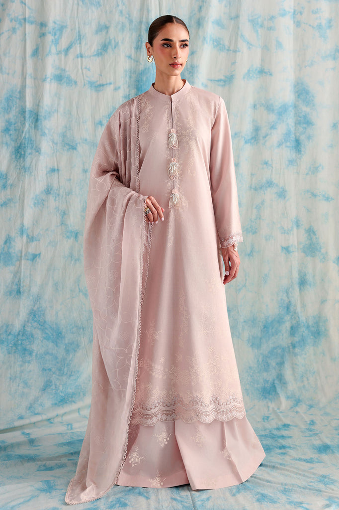 MUTED MAUVE-3PC PRINTED LAWN SUIT