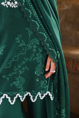 GARNET GRACE-3PC SATIN PRINTED SUIT