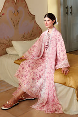 DUSTY PINK -3PC EMBROIDERED LAWN SUIT