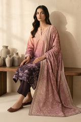 ORCHID BLUSH-3 PIECE PRINTED LAWN SUIT