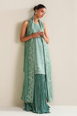 OCEAN ELEGANCE -3PC (SHIRT, TROUSER & DUPATTA)