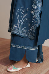 SAPPHIRE GARDEN-3PC (SHIRT, TROUSER & DUPATTA)