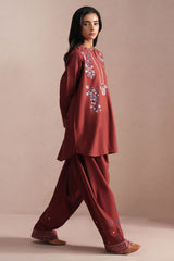 BURNT CLAY-2PC (SHIRT & TROUSER)
