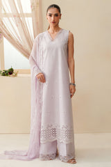 BLUSH BREEZE-3PC CHIKANKARI SUIT
