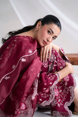 CRIMSON-3PC (SHIRT, TROUSER & DUPATTA)