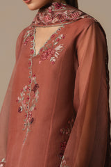 BLOMMING CLAY-3PC (SHIRT, TROUSER & DUPATTA)