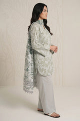 SERENE WHISPER-3 PIECE PRINTED LAWN SUIT