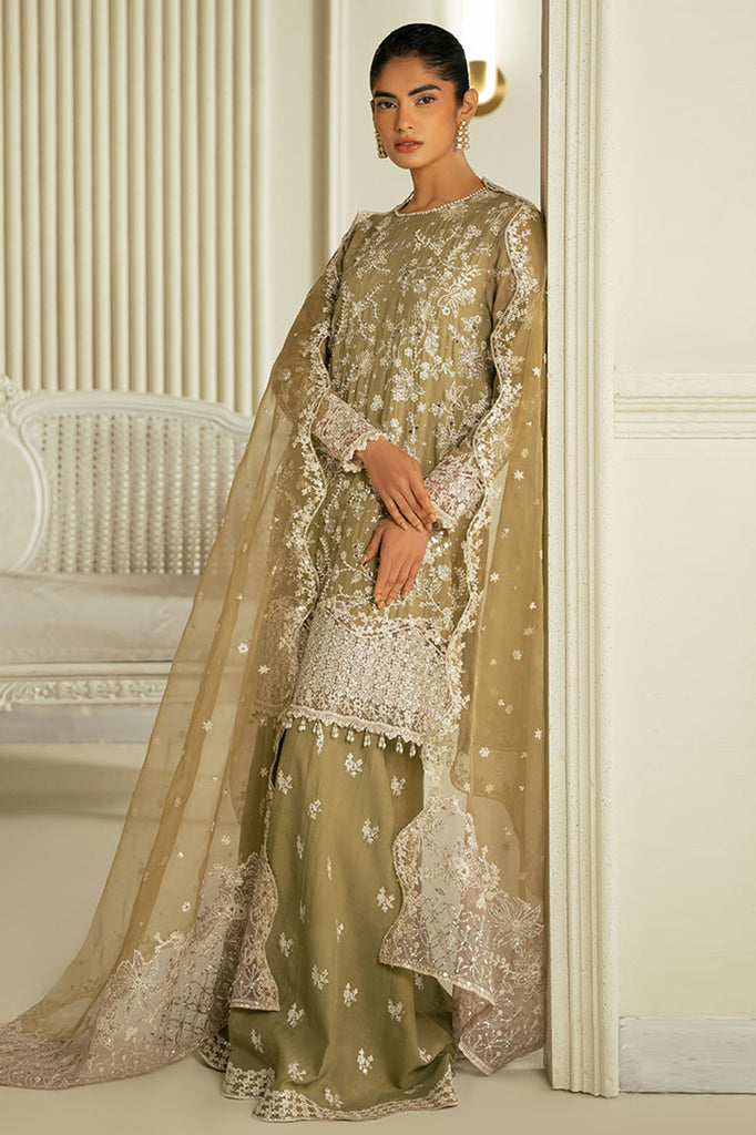 AZURE PEARL-3PC SILK EMBROIDERED PRET