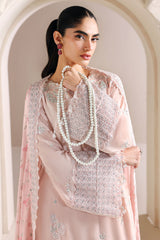 PINK BLOSSOM-4PC CHIFFON EMBROIDERED SUIT