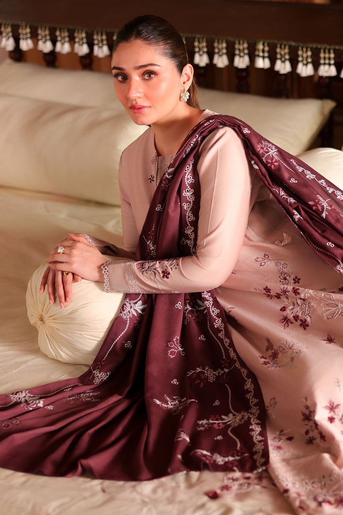 SAND WHISPER -3PC SATIN EMBROIDERED SUIT
