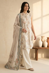 VINTAGE AURA-3 PIECE PRINTED LAWN SUIT
