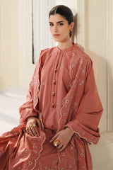 ROSE DAWN-3PC EMBROIDERED LAWN SUIT