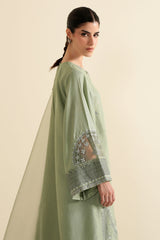 SILVER SAGE-3PC (SHIRT, TROUSER & DUPATTA)