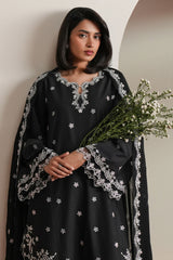 NOIR CANVAS-3PC EMBROIDERED LAWN SUIT