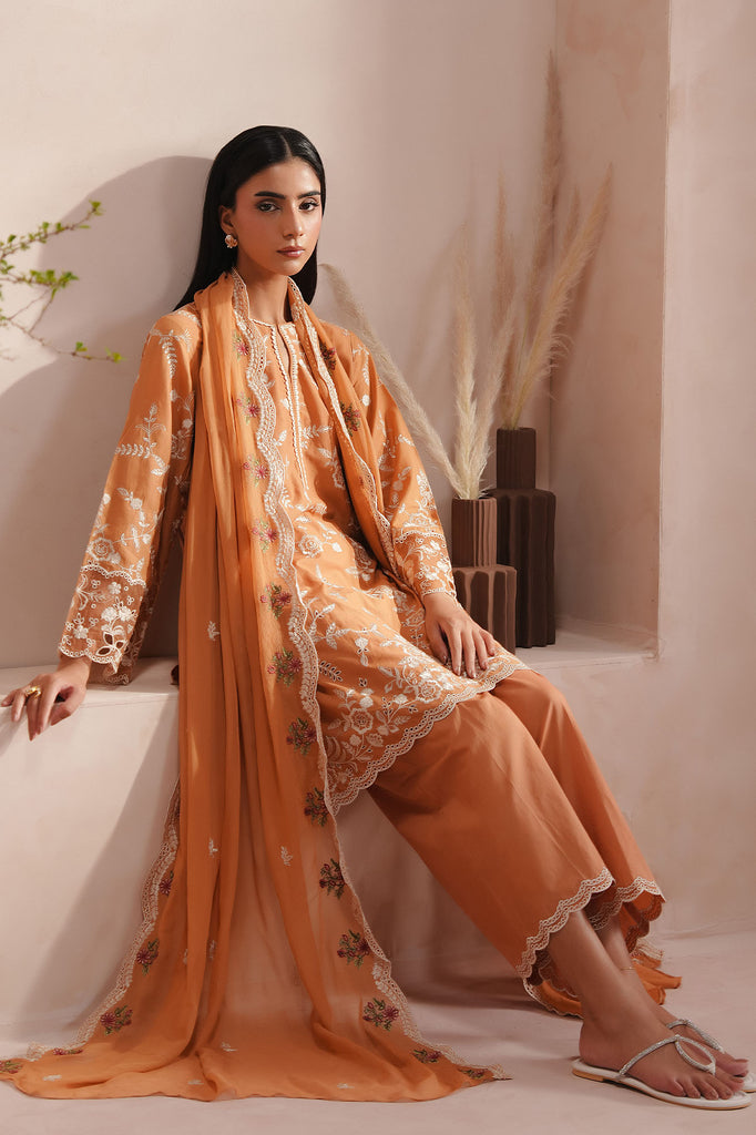SUN GLOW-3PC (SHIRT, TROUSER & DUPATTA)