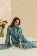 FLEUR WHISPER-3PC CHIKANKARI SUIT