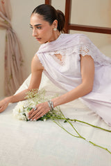 BLUSH BREEZE-3PC CHIKANKARI SUIT