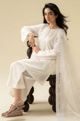PEARL WHITE-2PC (SHIRT & DUPATTA)
