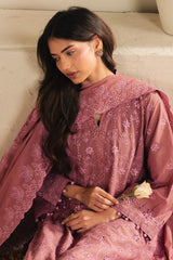 BLUSH EMBRACE-3PC (SHIRT,TROUSER & DUPATTA)