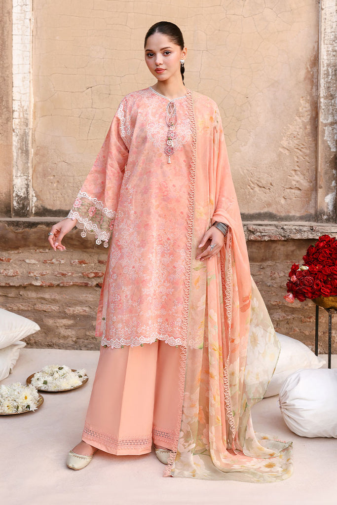MUTED BLUSH-3PC PRINTED LAWN SUIT