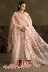 FLORAL MEADOW-3PC SILK EMBROIDERED SUIT