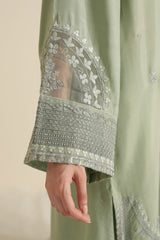 SILVER SAGE-3PC (SHIRT, TROUSER & DUPATTA)