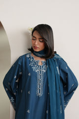 SAPPHIRE GARDEN-3PC (SHIRT, TROUSER & DUPATTA)