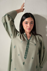CYMBIDIUM ORCHID  -2PC (SHIRT & TROUSER)