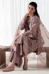 GARDENIA-3PC (SHIRT, TROUSER & DUPATTA)