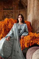 AZURE DREAM-3PC EMBROIDERED LAWN SUIT
