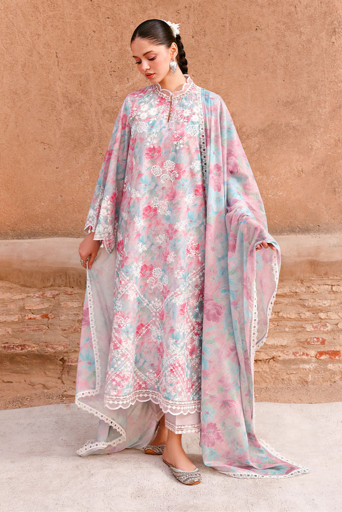 VELVET DUSK-3PC EMBROIDERED LAWN SUIT